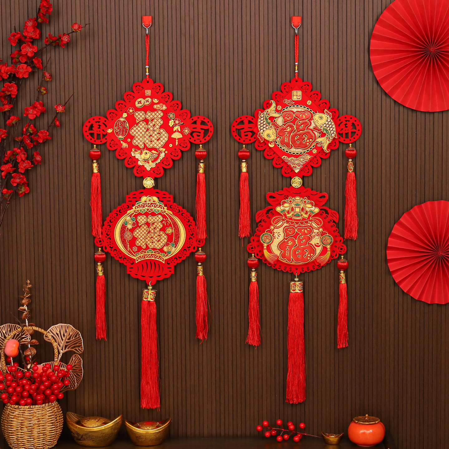 新年装饰品2026马年春节春联入户门挂饰过年门贴福字贺年喜庆挂件,节庆用品/礼品,生肖用品,淘宝优惠券,粉丝福利购,淘宝优惠卷