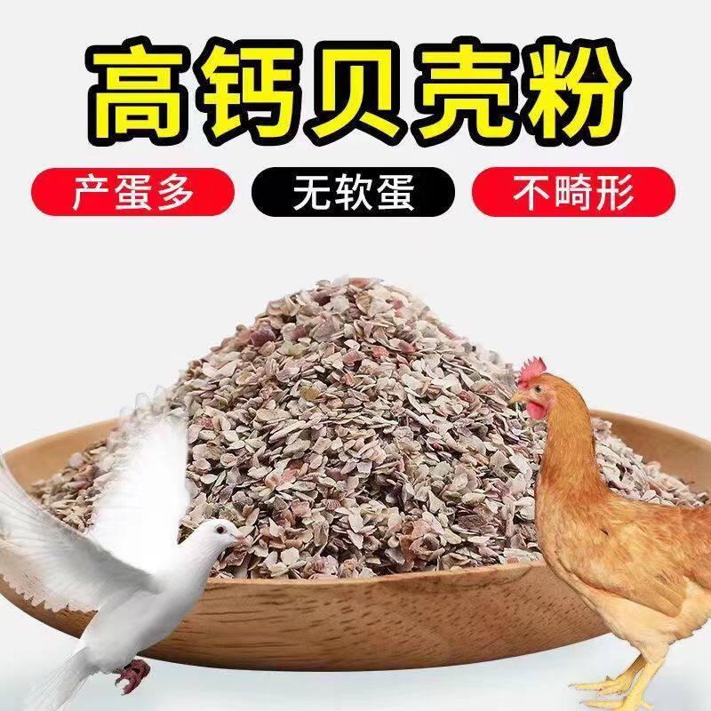 高钙贝壳粉饲料畜禽鸡鸭鹅鸟鸽子鹌鹑补钙饲料预混料添加剂