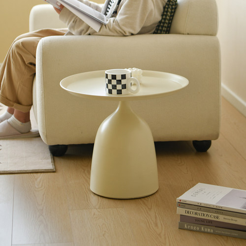 ins风圆形铁艺边几小茶几床头桌