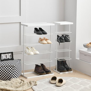 神器网红架子室内好看免安装 铁梵北欧风鞋 架简易门口铁艺金属放鞋