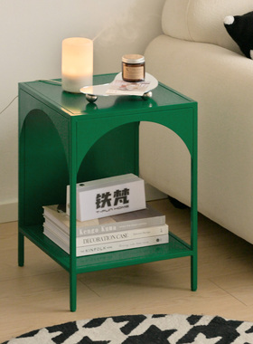 奶油风客厅沙发旁置物架卧室床头小边几桌子创意迷你床头桌小茶几