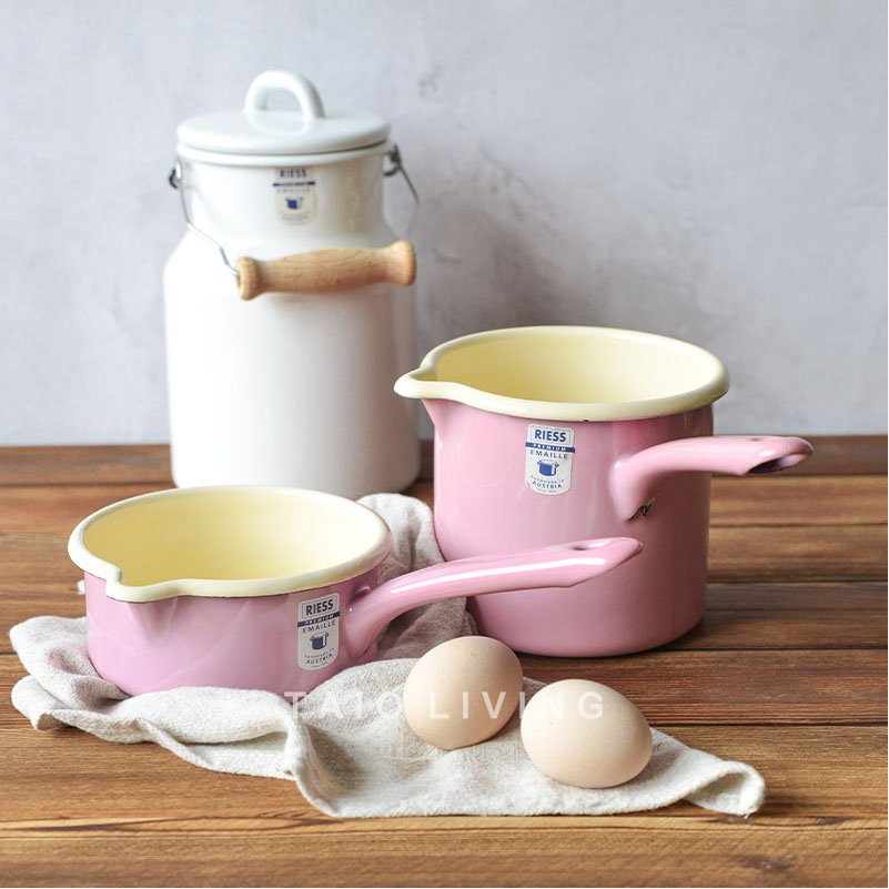 奥地利Riess搪瓷奶锅婴儿辅食锅