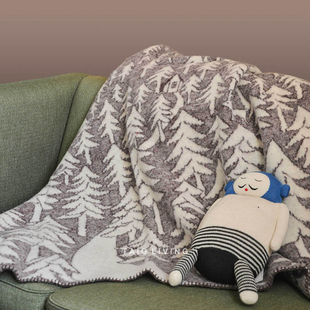 瑞典KLIPPAN皆川明联合设计北欧羊毛毯沙发床尾盖毯森林风毛毯被