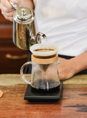 德国制造JENA耐热玻璃手冲咖啡壶套装 滴滤过滤杯V60 500ML分享壶