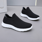 新款 老北京布鞋 男舒适一脚蹬爸爸鞋 2025春季 软底透气防滑跑步单鞋