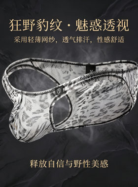 冰丝网纱凉感U凸男三角裤