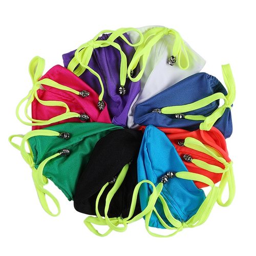 新款男士内裤配件速干锦纶拼色欧美男枪套性感枪袋内裤配件