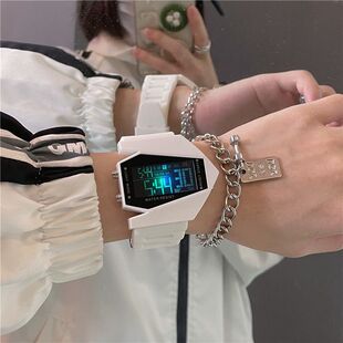 防水多功能飞机男女款 电子儿童夜光手表 黑科技智能初高中学生韩版