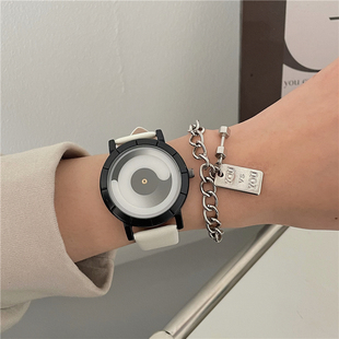 新概念手表男女款 简约电子表 初高中学生党无指针潮流炫酷气质韩版