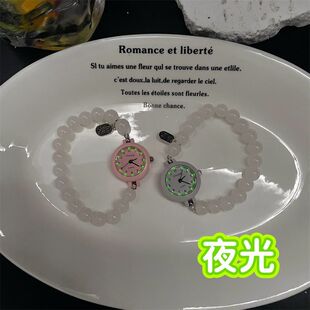 ins日系古早番茄网红多巴胺少女心手链手表初高中学生校园糖果色