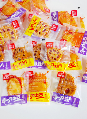 谭小泡谭一刀藕片土豆片烧烤香辣味散称小包装休闲卤味零食包邮