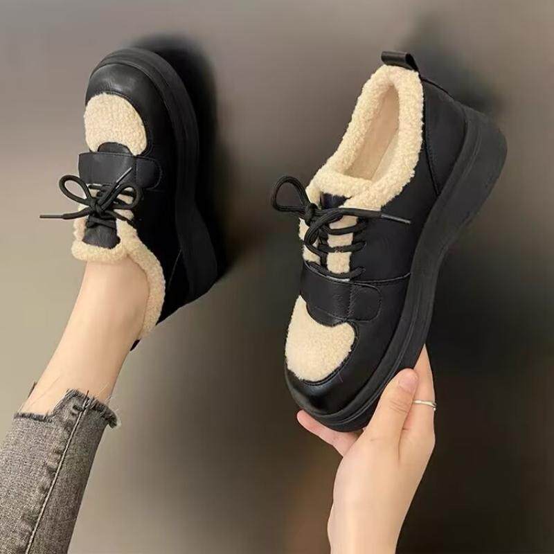 真皮！绒里！专柜断码舒适时尚平底系带小皮鞋乐福鞋D921888-1A