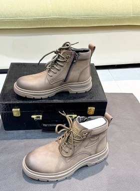 头层牛皮+绒里！专柜商场撤柜断码舒适保暖男士短靴马丁靴05615