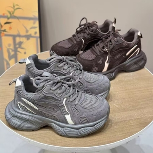 女Z311207 真皮 高货厚底休闲老爹鞋 时尚 专柜商场撤柜断码