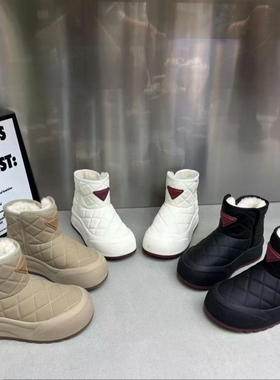 真皮！秀气厚底雪地靴女！专柜女鞋短靴女加绒保暖洋气Z2-038863A