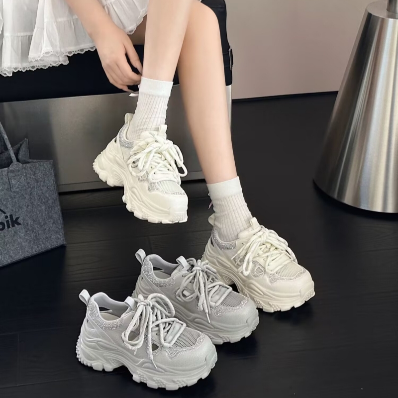 商场撤柜真皮老爹鞋女