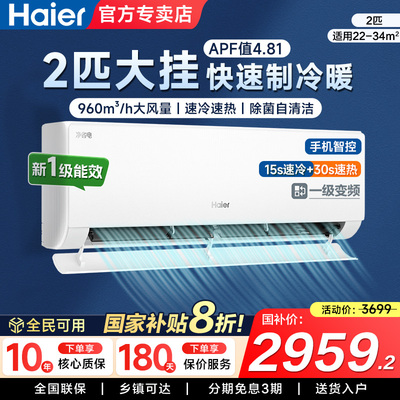 海尔统帅空调挂机2匹变频节能