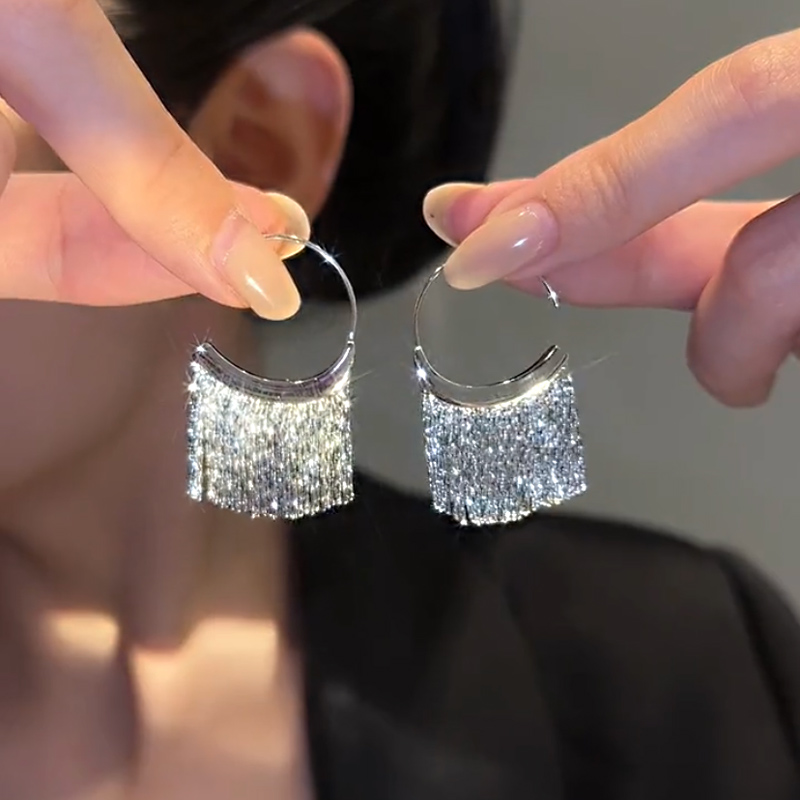 黛玉时尚气质圆圈流苏耳圈耳环女小众设计高级感冷淡风2024年新款,饰品/流行首饰/时尚饰品新,耳环,淘宝优惠券,粉丝福利购,淘宝优惠卷