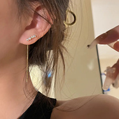 四个珠珠耳线百搭轻奢风珍珠耳环养耳洞睡觉不用摘耳链2022年新款