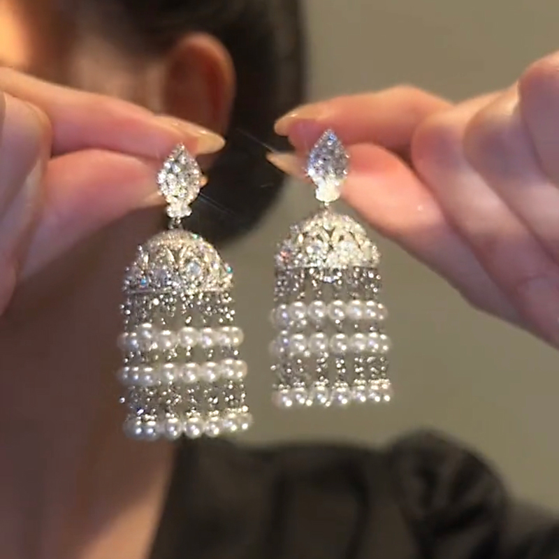 气质名媛~轻奢风流苏耳环银针