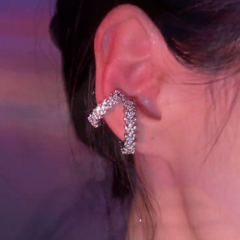 轻奢风柳叶耳骨夹无耳洞耳环