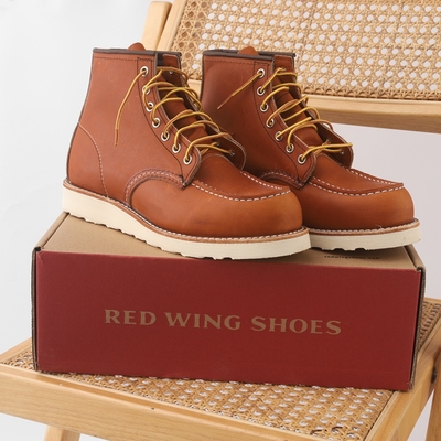 RedWing红翼头层牛皮高帮工装靴