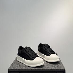 板鞋男款2025新款轻便系带低帮鞋百搭潮厚底增高鞋布面透气休闲鞋