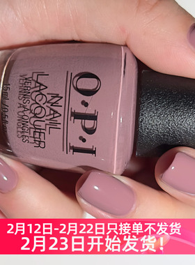 美国OPI指甲油2025秋季 温柔细腻皮粉色 F027 Flannel Aerobics