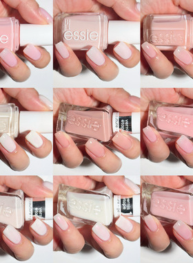 ESSIE微光疗指甲油总集裸肤62果冻冰透色 免照灯不可剥 of corset