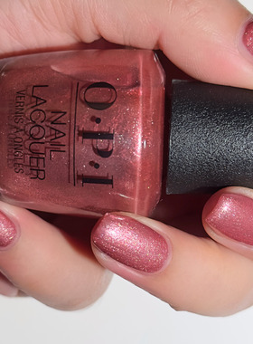 美国OPI指甲油 玫瑰粉金色 M27 Cozu-Melted in the Sun