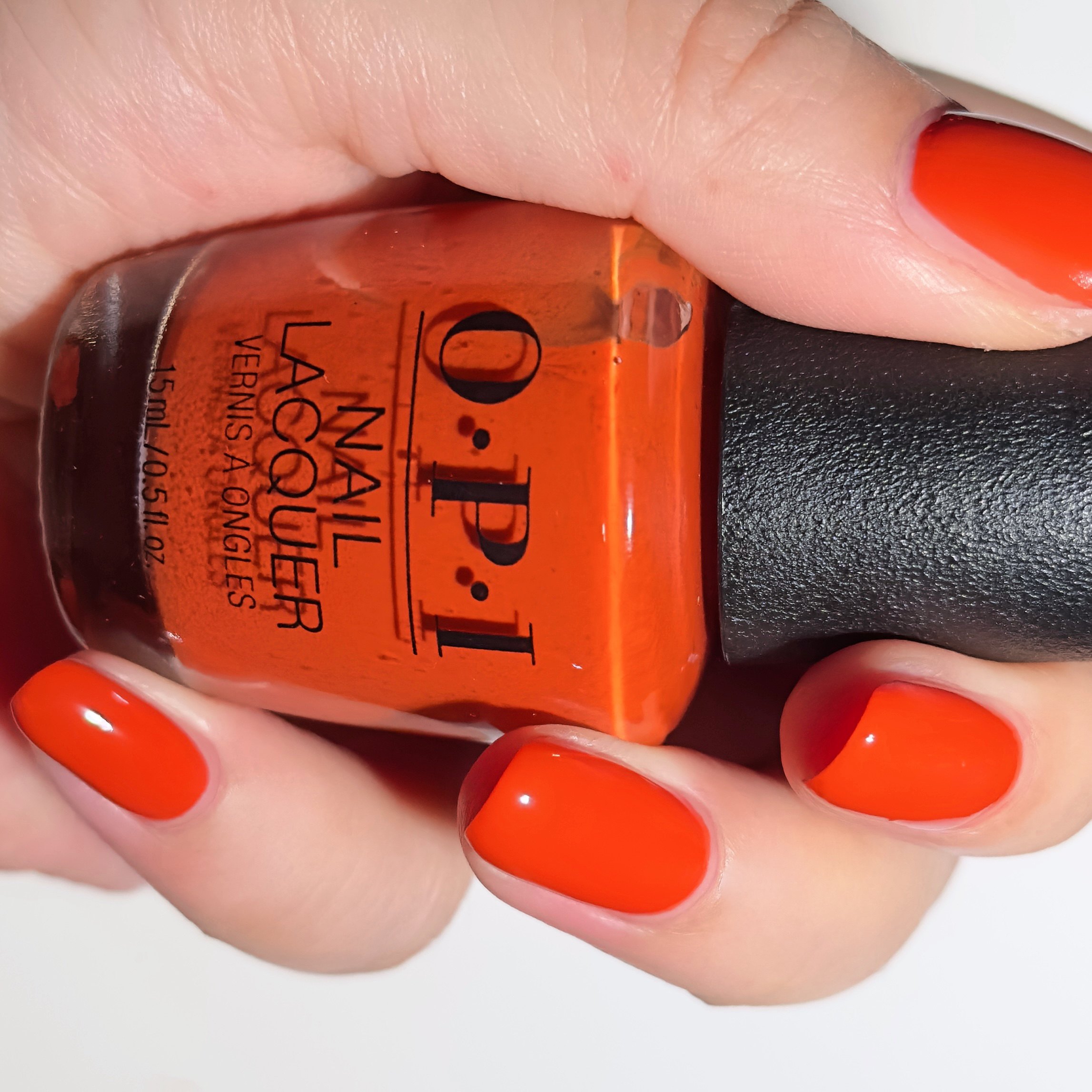 经典热卖复古披萨橙红指甲油OPI