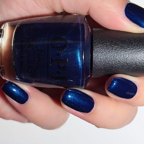 美国OPI指甲油 I47 Yoga-ta Get this Blue! 珠光午夜蓝