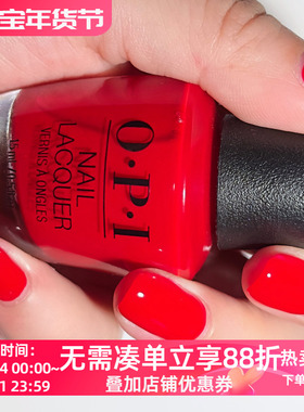美国OPI指甲油 橘调火焰宝石红 热情桑巴红 A70 RED HOT RIO