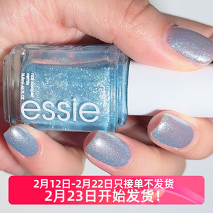美国essie指甲油2025春季 璀璨亮闪浅蓝 1838 temperature check