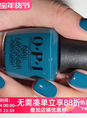 OPI美国指甲油2025秋季新品 孔雀蓝绿色 F032 Baby Tee-l