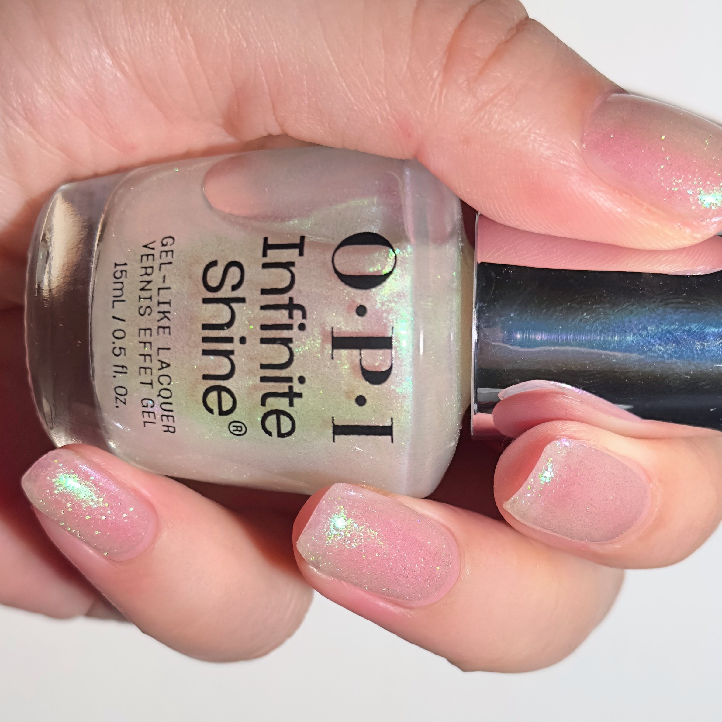 OPI微光疗甲油2025圣诞限量极光星纱HRS13 MarshmelloOo So Sweet