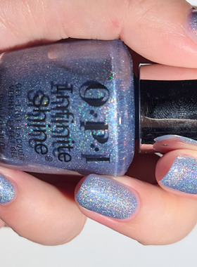 OPI指甲油2025圣诞限量 紫雾七彩碎钻HRS19 Put the Icy in Spicy