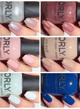 美国ORLY指甲油12free 2024冬季系列闪片裸色免烤不可剥淡雅奶咖