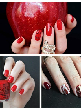 OPI指甲油美国夏天红色W52 N25 L87无毒甲油斩男色免烤不可剥持久