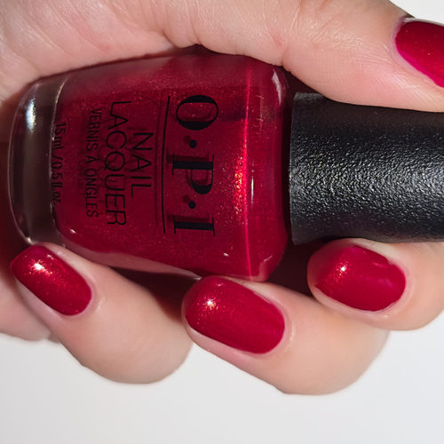 美国OPI指甲油2025圣诞限量 金箔红玫瑰 HRS04 Spread the Cherry