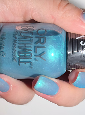 绝版!ORLY指甲油透气12free 晶莹冰川蓝2060042 Surf's You Right