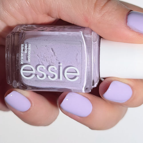 essie 经典指甲油1790primp & powder 低饱和度灰调香芋浅紫色