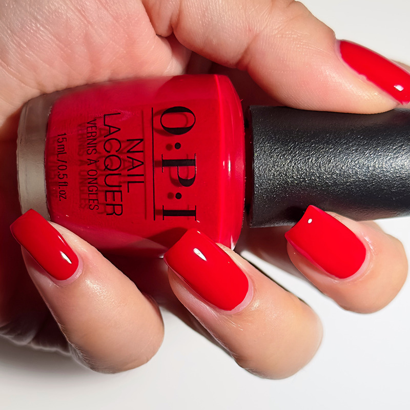 大苹果红免烤指甲油OPI不可剥