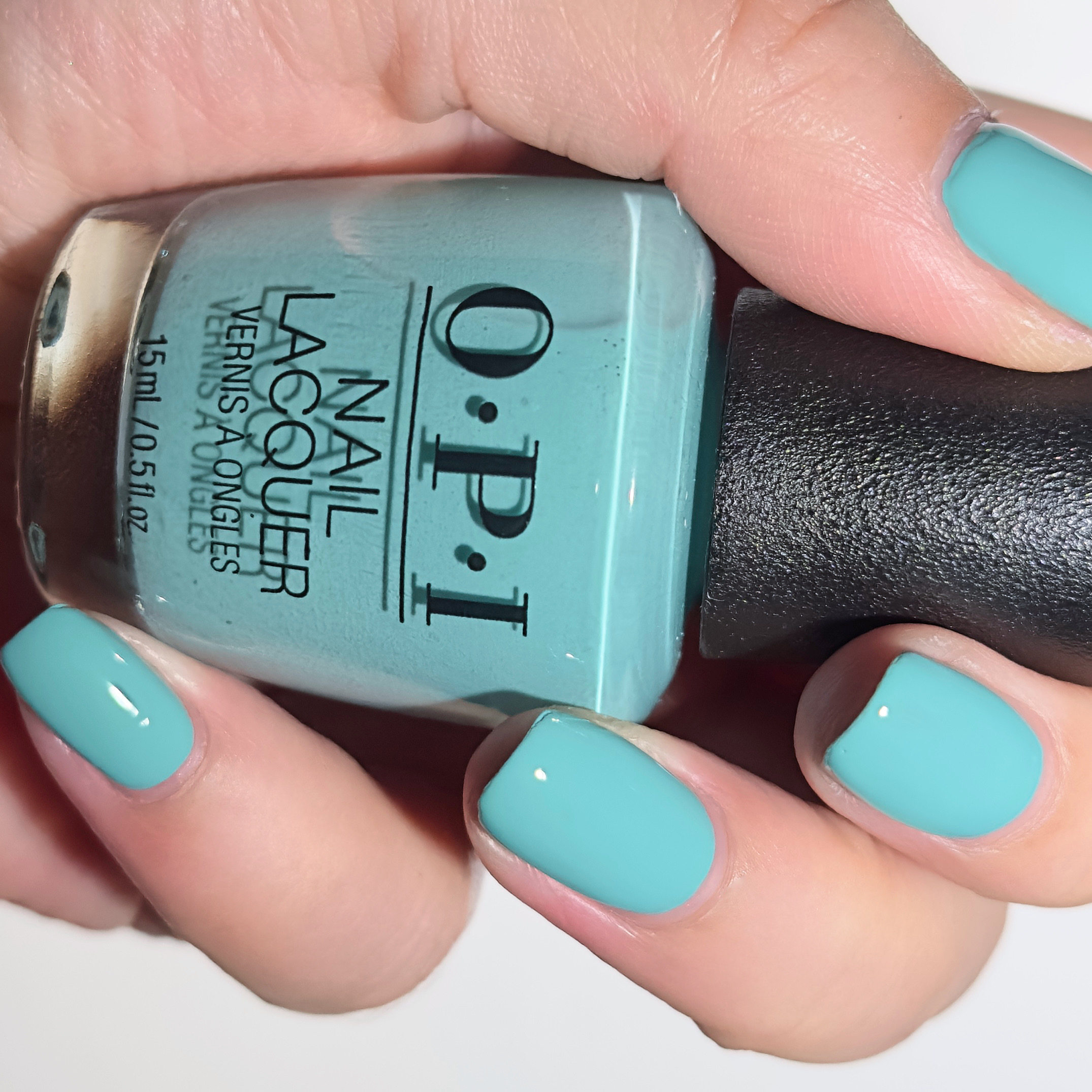 美国OPI指甲油 薄荷蓝绿色 L24 CLOSER THAN YOU MIGHT BELEM