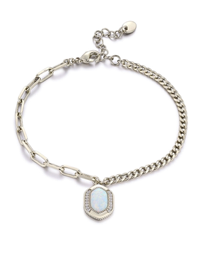 Favorite法式复古璀璨欧泊手链女高级感轻奢气质百搭手饰又酷又A