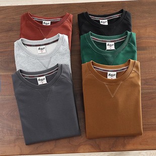 百搭毛圈里新疆棉舒适宽松长袖 男女同款 套头卫衣 情侣款 国内单