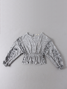 出口欧美单女款一字领浮雕刻花刺绣拼接蝙蝠袖宽松薄款套头卫衣