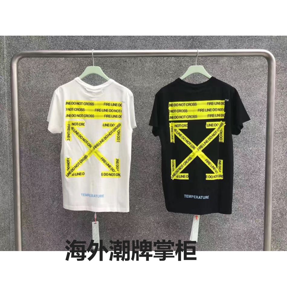 ÕýÆ·´ú¹ºOFF OW 18SS WHITEÏÄ¿î»ù´¡¾¯Ê¾Ïß×Öĸ¶ÌÐäTEE ÄÐÅ®¿îTÐô