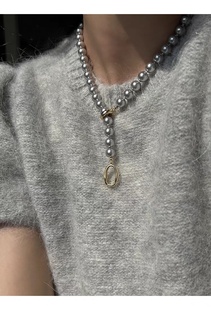 ISLA孤岛施家真多麻8-10mm珍珠项链ins风轻奢通勤饰品女一条多戴