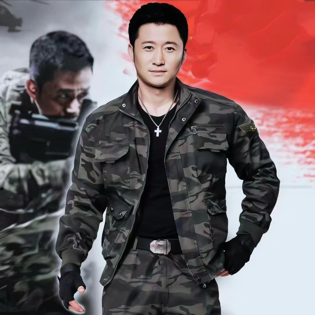 春秋新款迷彩服套装男户外防风防水耐磨工作服劳保服工装外套